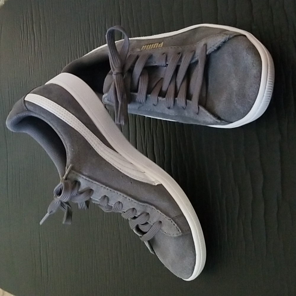 PUMA ladies Vikky suede grey sneakers